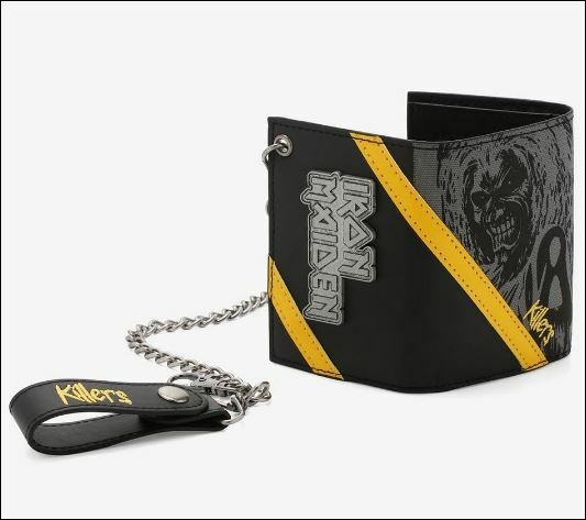 Iron Maiden Killers Trifold Chain Wallet NWT GLOBAL shipping last