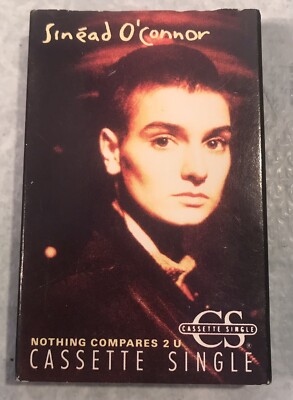 Sinead O Connor Nothing Compares 2 U Single Cassette Tape Cardboard 1990 Vintage
