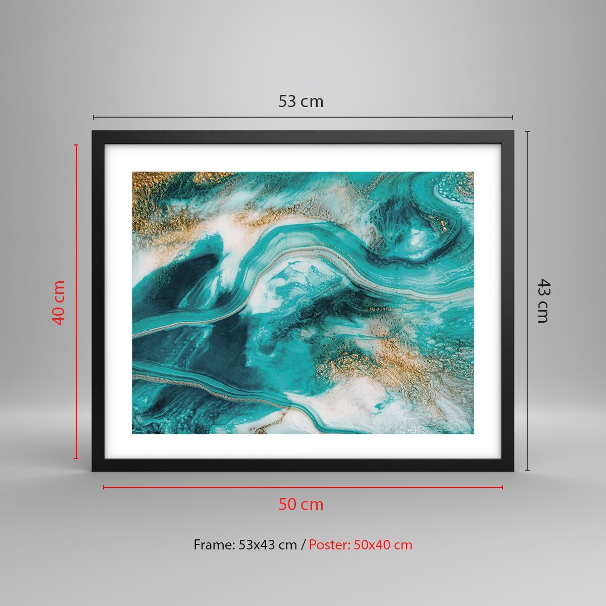 Affiche Poster 50x40cm Tableaux Image Photo Eau Mer Oc an Wall Art ...