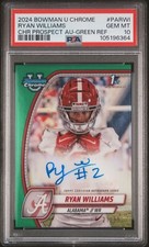 2024 Bowman U Chrome Ryan Williams 1st Autograph PSA 10  Auto Alabama /99 POP 8
