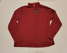 Greg Norman Natural Performance Golf Pullover Size Large New With Tags Burgandy