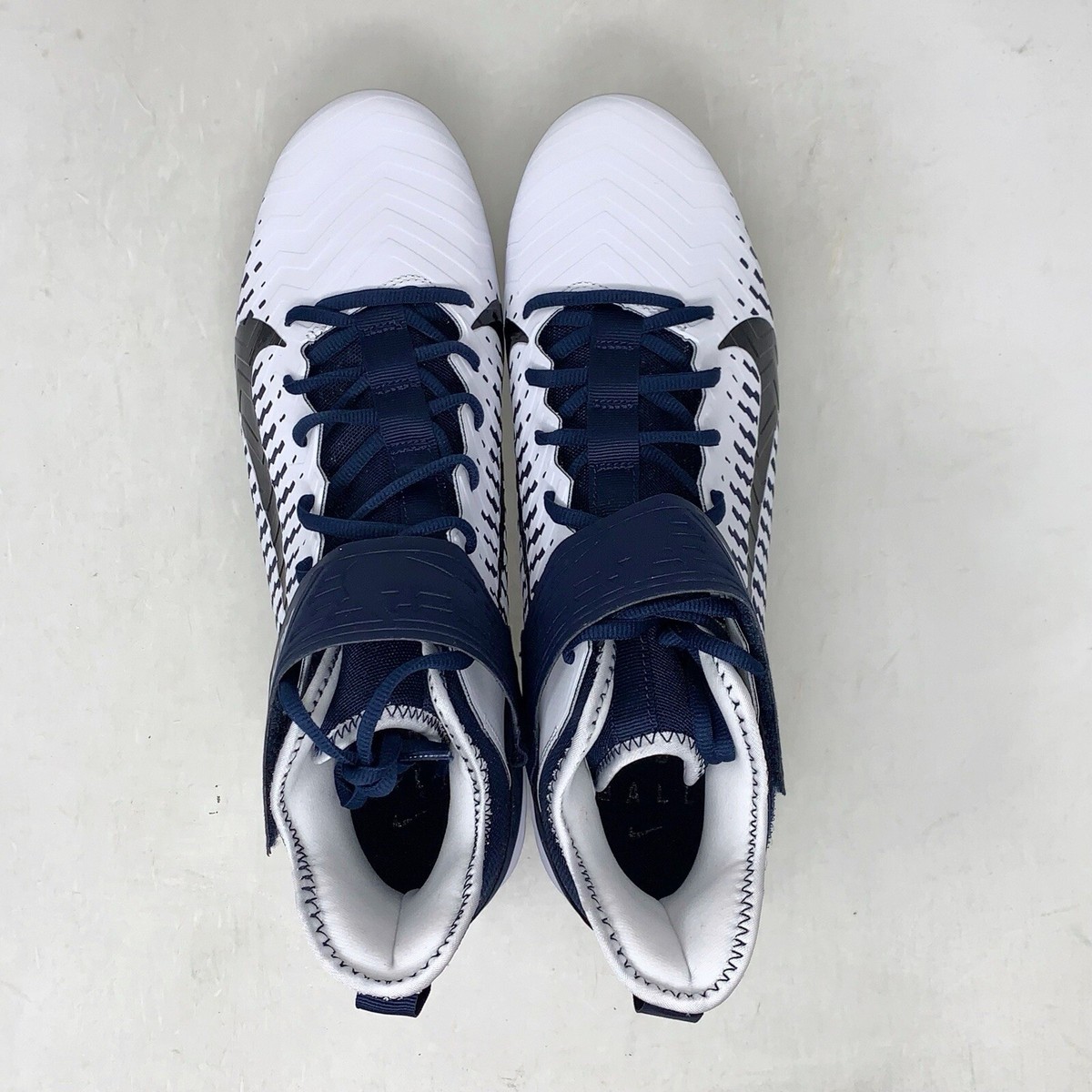 Nike Alpha Menace Pro 2 Football Cleats Size 14 Navy White BV3945-102 Nike Alpha Menace Pro 2 Mid Football Cleats | Mercari main image 2