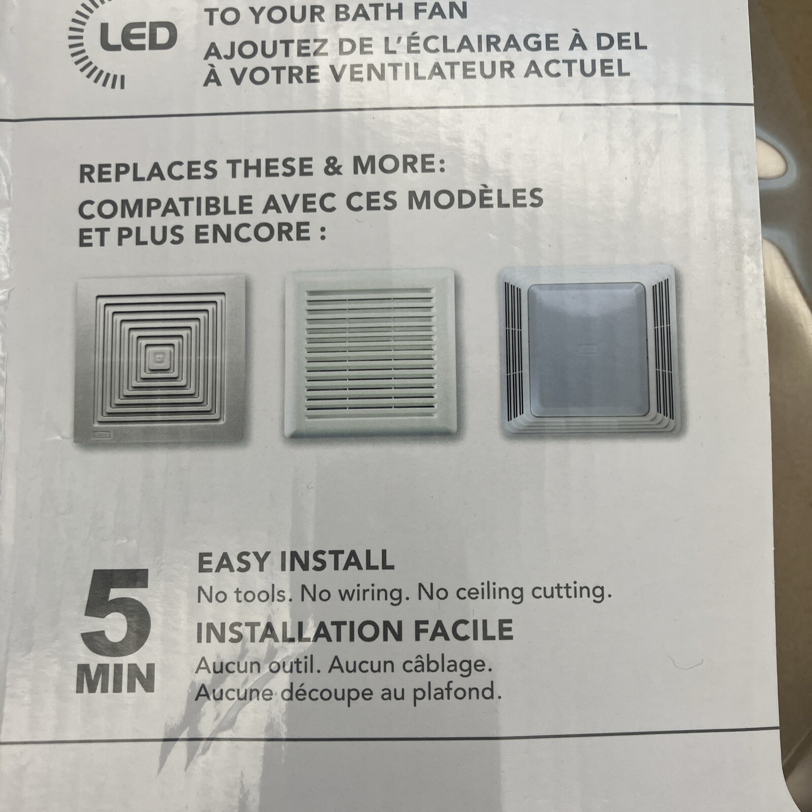 Broan NuTone FG600 LED Light & Grill Bath Vent Fan Upgrade Kit. | eBay