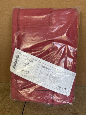 #ad NEW IKEA Lenda Curtains 55 x 118” 2 Panels Red 500.412.01 C30 $84.99
