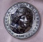 1900 Morgan Silver Dollar Repousse Pop Out Head
