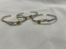 You Are My Sunshine Engraved Bracelet Sunflower Adjustable Open Bangle for Women