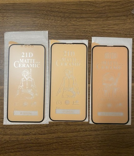3 X Tempered matte ceramic Screen Protector For iPhone 13