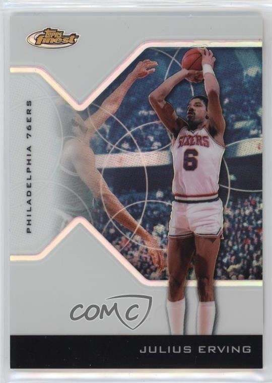 2004-05 Topps Finest Refractor 113/249 Julius Erving #149 HOF