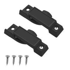 2 PCS F 2589 Sash Lock For Sliding Windows 21/4 Inch Hole Black Diecast PC