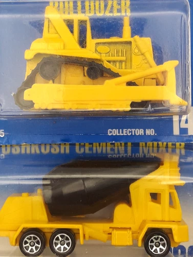 Hot Wheels Bulldozer Oshkosh Cement Mixer Workhorses Collector #146 #269 New VTG