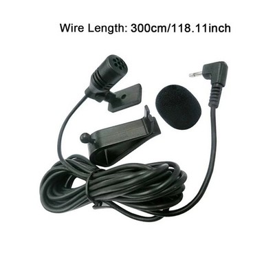 Auto Audio Mikrofon 3,5mm Clip Jack Stecker Mic Stereo Mini Wired Externe Mikrof