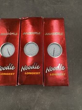 3 Packs of 3 MAXFLI Noodle Long  Soft Golf Balls Total 9 Balls NEW