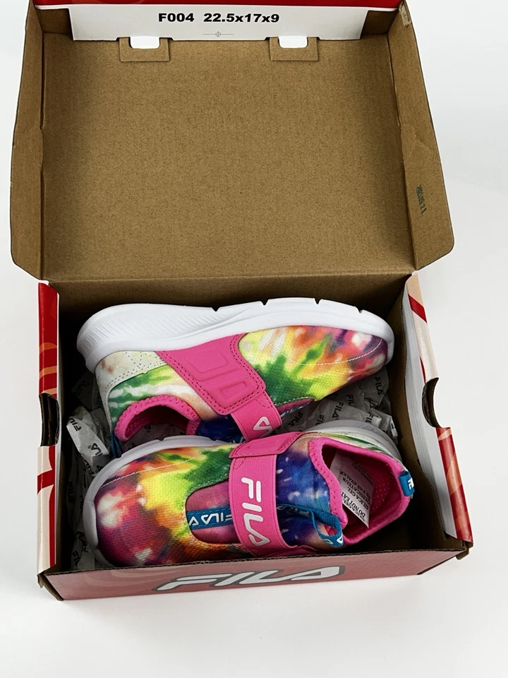 Zapatilla deportiva Fila para niñas pequeñas talla 10 rosa Landbuzzer tie dye Foto 2 de 4