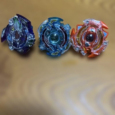Beyblade Burst 3 Piece Set Colorful Battle Tops Authentic Ready to Use