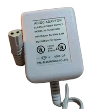Waterpik Flosser power supply AC Adaptor YL-35-030100A 3V 100mA 2.1W Replacement
