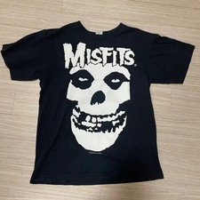 Vintage 2000s Missfits T-shirt M Black Fading Back Pinhole
