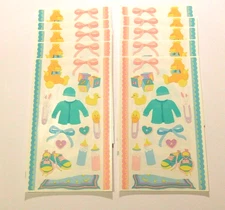 Mrs Grossman's Stickers Lot of 10 Sheets ~Baby Things~ 2002 Scrapbooking