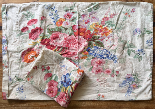 Pair (2) Ralph Lauren Southampton Beach House Standard Pillowcases Floral READ