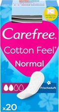 Carefree Cotton Feel Fresh Scent Panty Liners (1x Pack of 20) Soft and