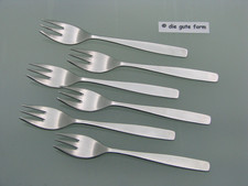 KLEEBLATT W. SEIBEL Mettmann - -- 6x Design Kuchengabel - Herosil Roneusil -- -