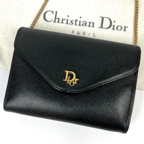 Sac bandoulière Dior qualité supérieure/extrême quincaillerie CD chaîne cuir grainé