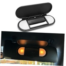 Sun Visor Vanity Mirror Cover Compatible with Mini F55 Makeup Mirror Black