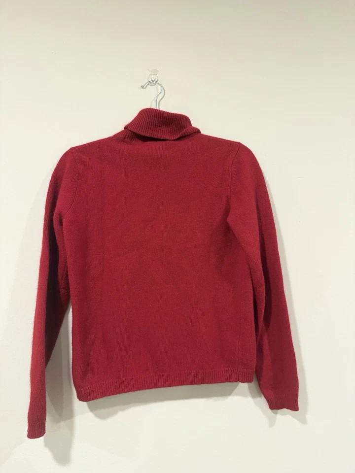 Suéter Vintage Lauren Ralph Lauren Mujer Rojo Lana Merino 2314 Foto 4 de 4