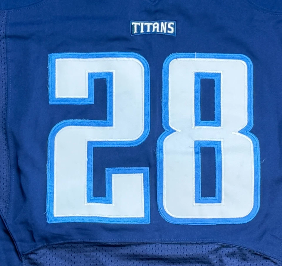 Camiseta de fútbol americano Nike NFL Tennessee Titans #28 Chris Johnson talla 48 Foto 2 de 4