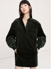 NWT Bananarepublic Corduroy Popover Shift Dress