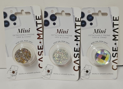 Case-Mate Mini Phone Grip & Stand Glitter Pack 3 Detachable Holder