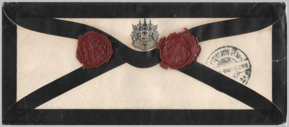 TAILANDIA SIAM 1910 - Portada oficial del Palacio de luto por la muerte de RAMA V Foto 3 de 3