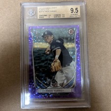 2014 Bowman Chrome Draft 1st RC Trea Turner Blue Refractor /399 BGS 9.5 