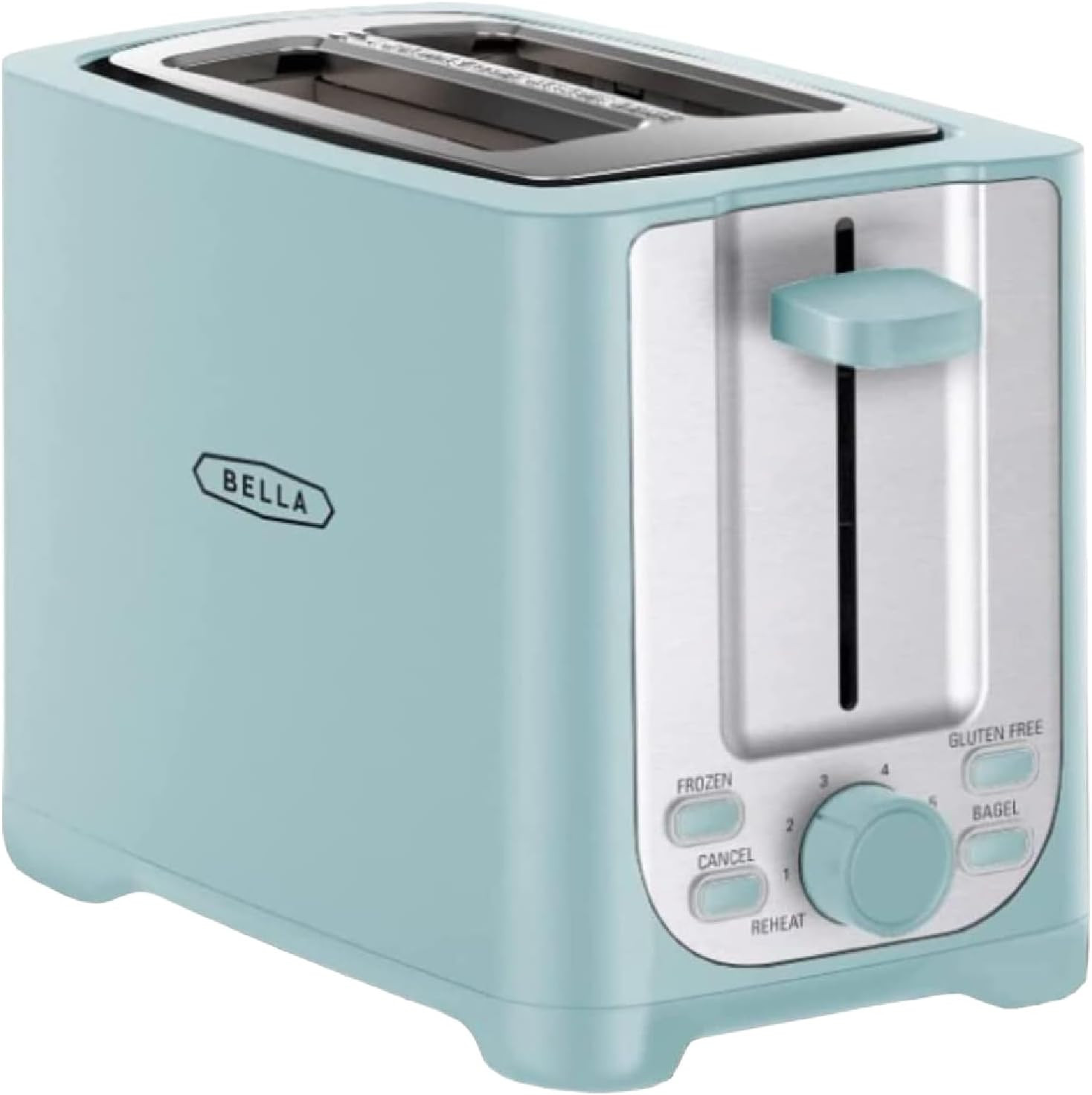 Aqua 2-Slice Toaster with Auto Shut Off & Extra Wide Slots - Versatile Functions