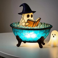 Lámpara de baño burbuja fantasma decoración de Halloween iluminar decoración de mesa cambio de color