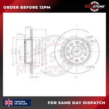 2X BRAKE DISC FOR AUDI A3 A3 ALLSTREET TT Q2 A1 REAR