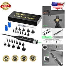 Accurate Green Laser Bore Sight Kit .17-12GA Rifle Pistol Hunting Scope Zeroing