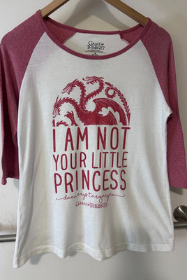 Game of Thrones  I am not your little princess  Baseball Shirt Size Medium