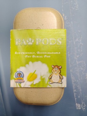 Paw Pods Small Pet Burial Pod 10.5  L X 6.5  W X 5 H