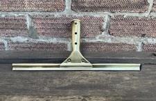 Vintage 13.5” Unger W German Brass Handle Squeegee Window Glass Cleaner Washing