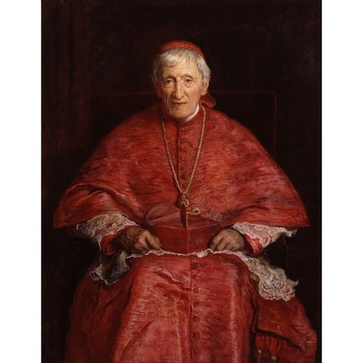 Portrait of Cardinal John Henry Newman, 1881 - 40x50 Inch Rolled Canvas...