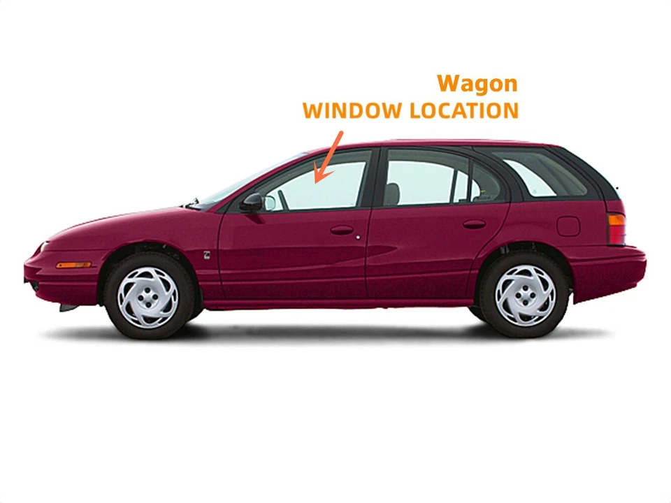 Vidrio de ventana de puerta delantera lateral izquierda/conductor para Saturn SL1 / SL2 / SW1 / SW2 Foto 3 de 4