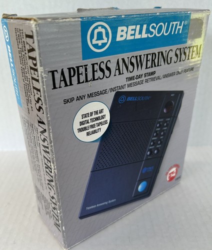 Répondeur téléphone vintage 1990 Bellsouth sans bande 1191C avec boite d'origine