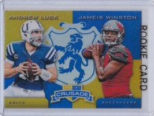 JAMEIS WINSTON ROOKIE CARD Crusade 2015 Football RC Bucs Colts w/ ANDREW LUCK!