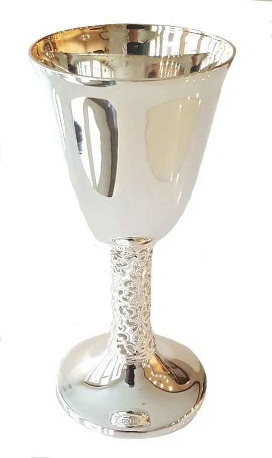 Stancampiano set da 6 calici in Argento massiccio 800, bicchieri. Nuovi - Immagine 2 di 4