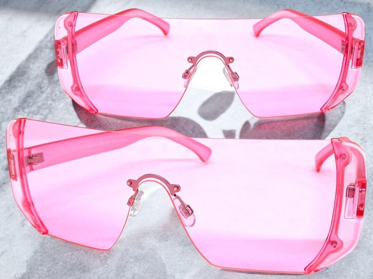 Oversized Exaggerated Retro Modern Shield Style SUNGLASSES  display picture 1