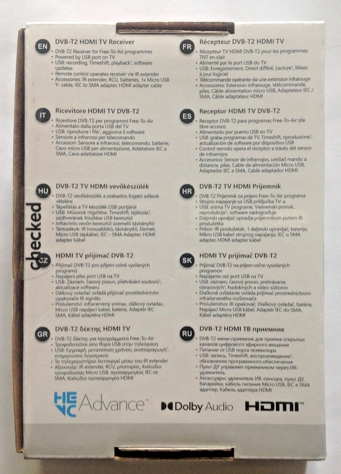 Thomson THT82 DVB-T2 Decoder Digitale Mini HD - Immagine 3 di 4