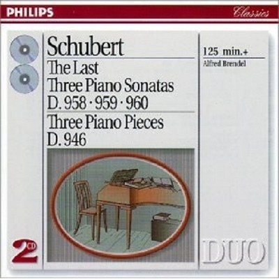 ALFRED BRENDEL - KLAVIERSONATEN D 958,959,960; 2 CD  15 TRACKS SCHUBERT  NEU