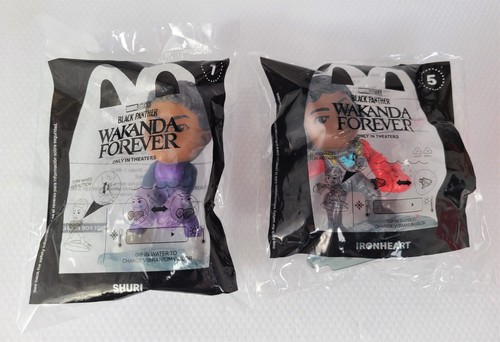 2022 McDonalds Happy Black Panther SHURI, IRONHEART #1 #5 Ornament Lot - Picture 2 of 7