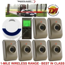DAKOTA ALERT DCMA-4000+MTPR-4000 WIRELESS ALARM SYSTEM-6 SENSORS