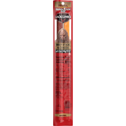 Jack Link's Sasquatch Size Beef and Cheese, 2.45 oz (Pack of 12